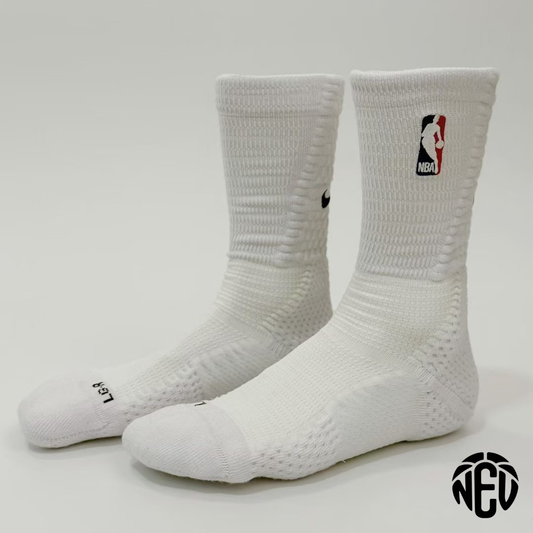 NBA Cushioned Crew White Socks