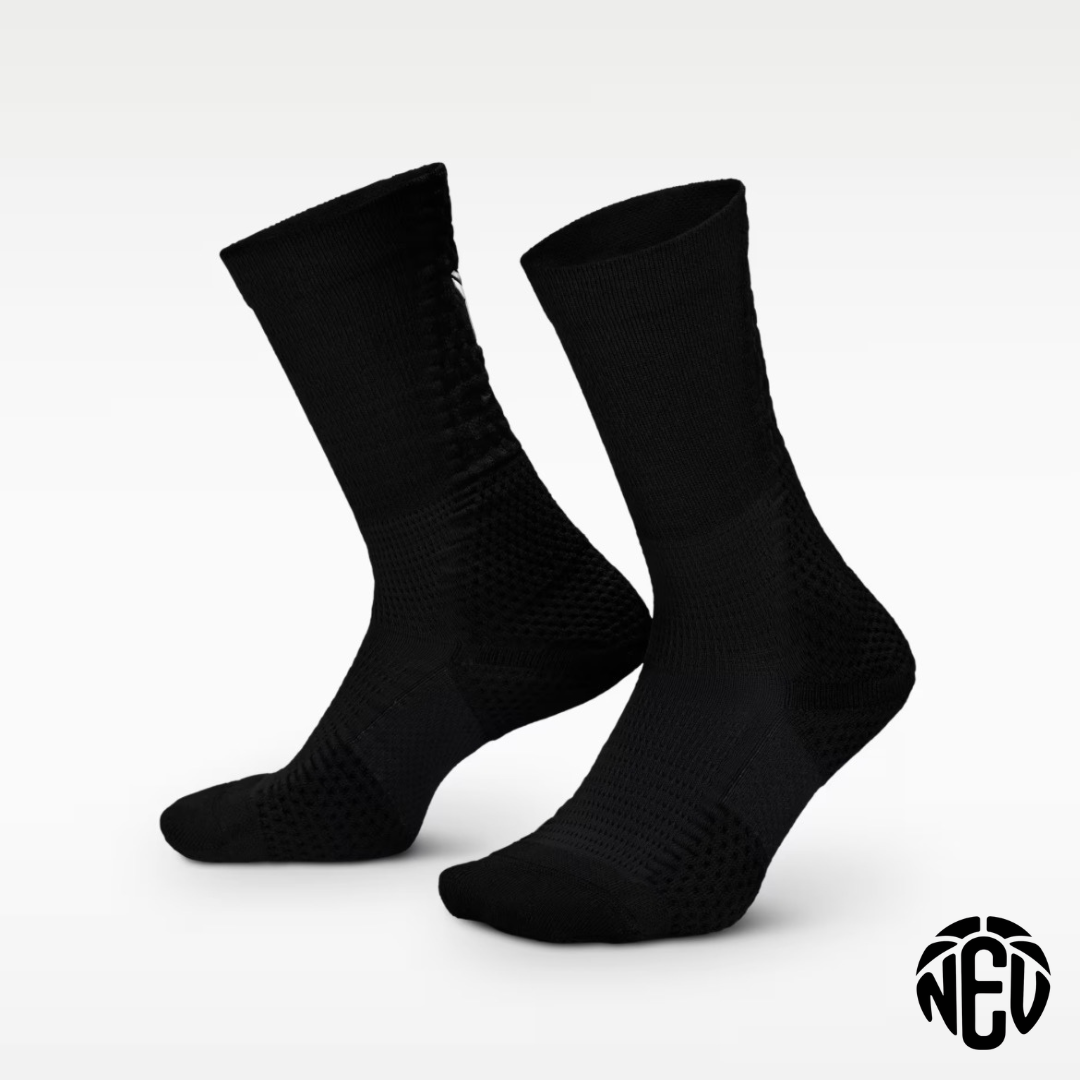 Kobe Cushioned Crew Black Socks