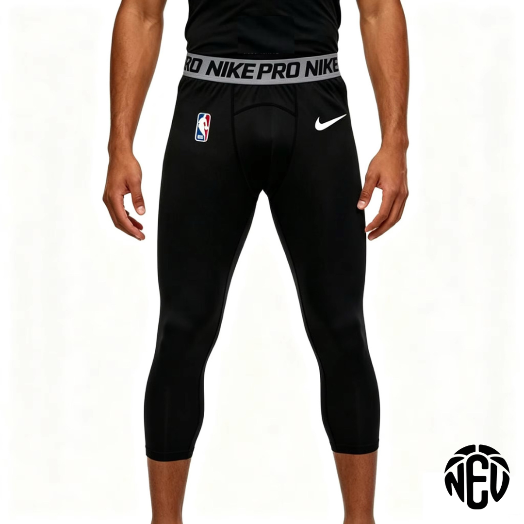 NBA Compression Black 3/4 Pants