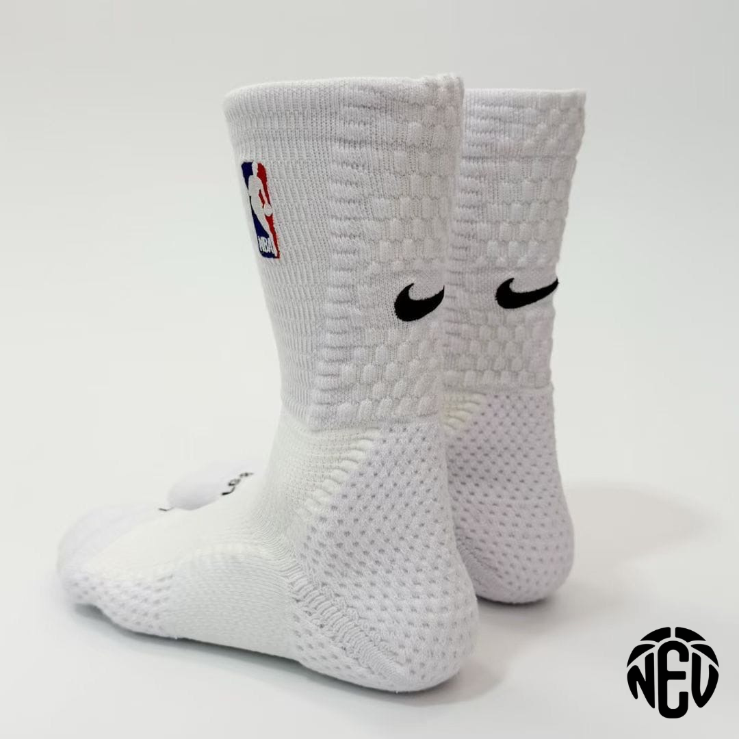 NBA Cushioned Crew White Socks