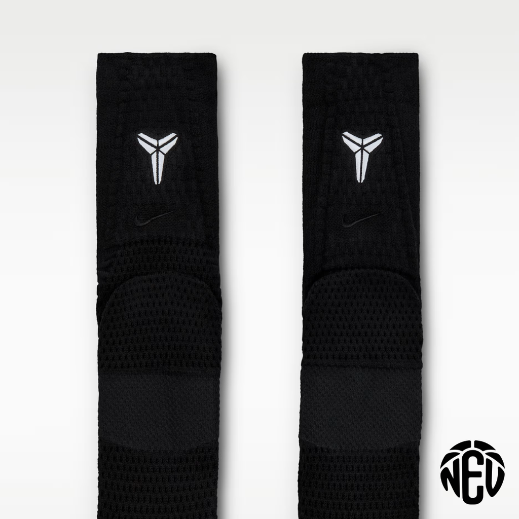 Kobe Cushioned Crew Black Socks