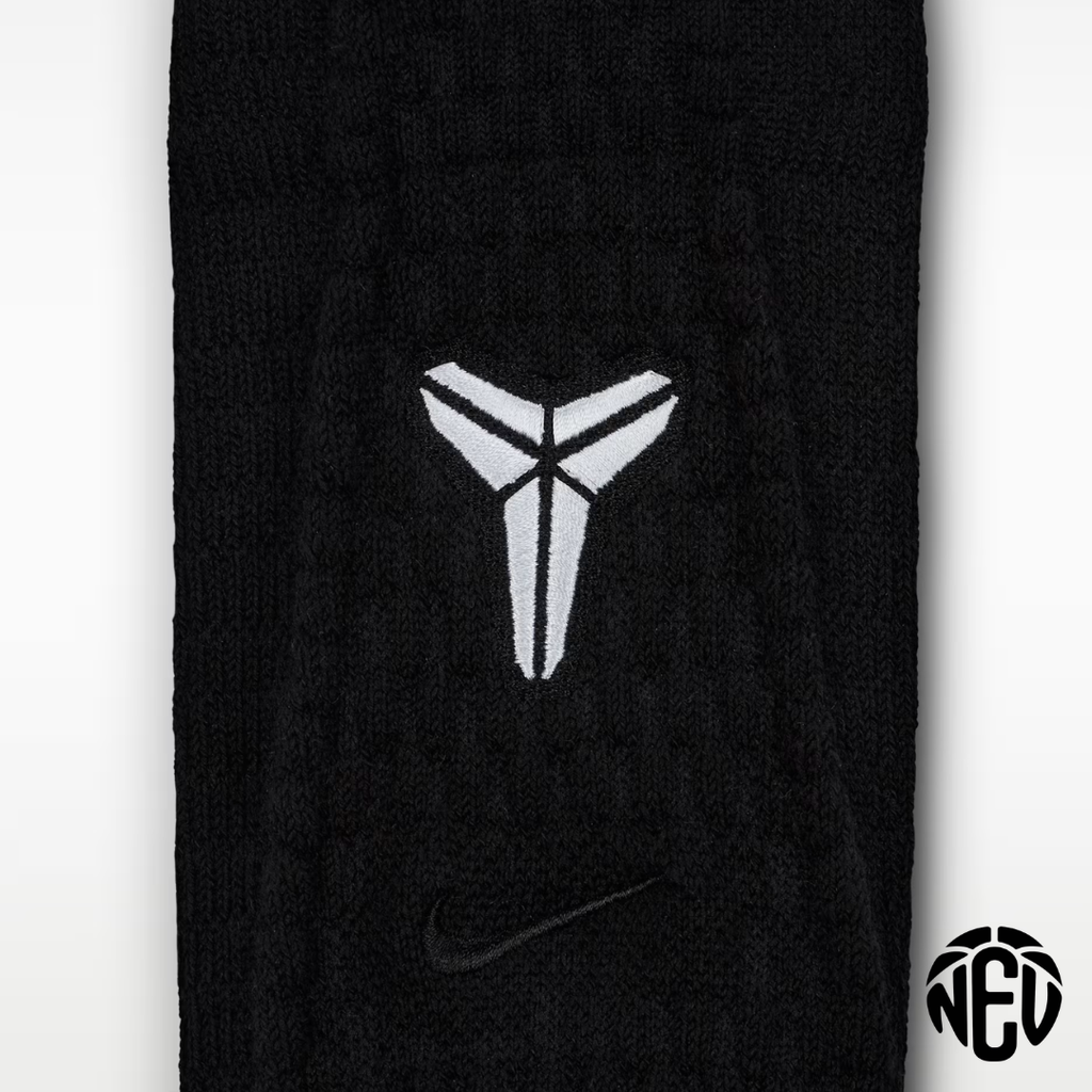 Kobe Cushioned Crew Black Socks