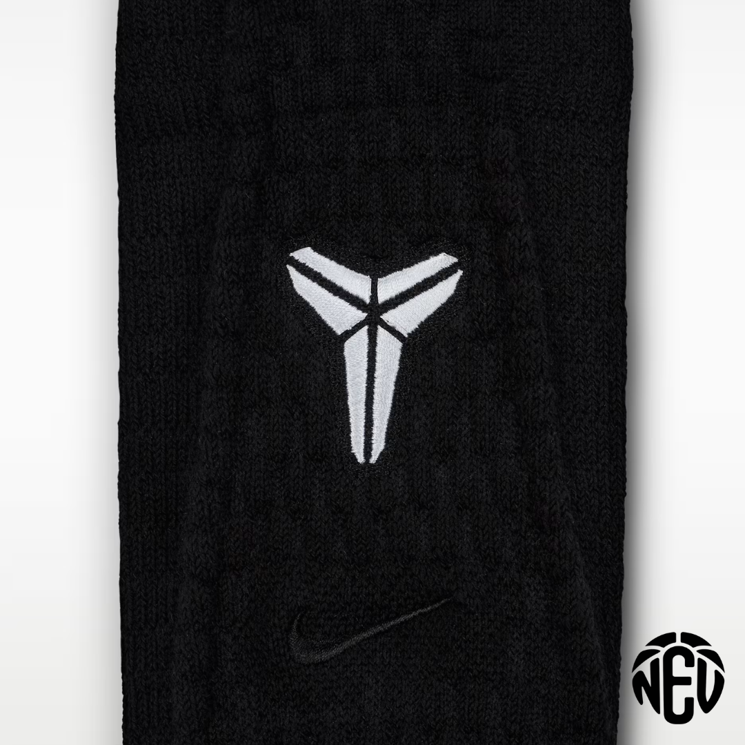 Kobe Cushioned Crew Black Socks