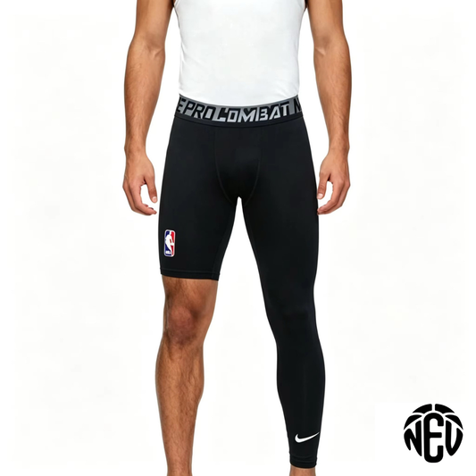 NBA Compression Black One Sleeve Pants